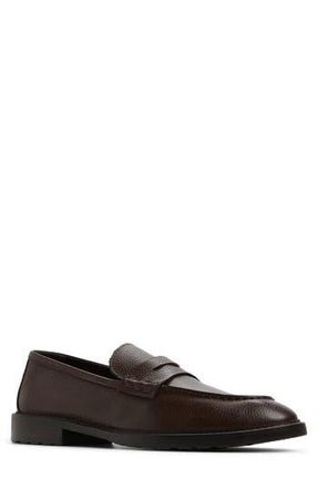 Aldo Melville Penny Loafer in Dark Brown at Nordstrom Rack, Size 10