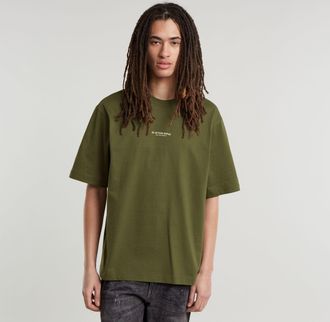 G-Star Center Chest Boxy T-Shirt - Groen - Heren