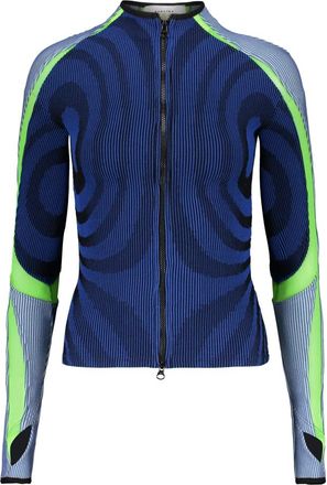 Paolina Russo Gebreide top met lange mouwen - Dames - Vesten - Veelkleurig - S - Polyester - Truien & Vesten