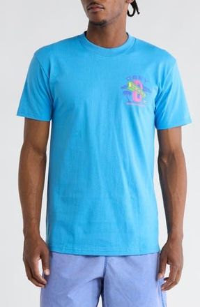 Obey Dream Construction Cotton Graphic T-Shirt in Azure Blue at Nordstrom Rack, Size X-Large