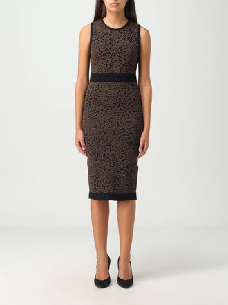 Liu Jo Luipaard Gebreide Midi Jurk