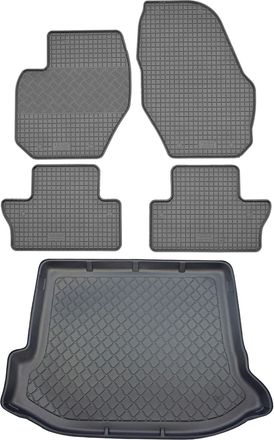 OEM Volvo V60 I Sport Combi / V60 I Cross Country Kombi (5 Puertas) De 10.2010 A 01.2018. Juego: Alfombrillas De Goma Para Coche + Alfombrilla Para Malete