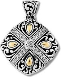 Samuel B. 18K Gold & Sterling Silver Pendant in White at Nordstrom Rack