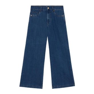 Oltre Jeans, Dames, Blauw, 3Xl, Katoen, Cropped jeans