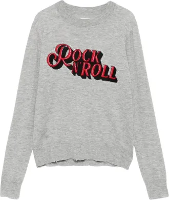 Zadig&Voltaire Truien & Vesten, Dames, Grijs, M, Round-neck Truien