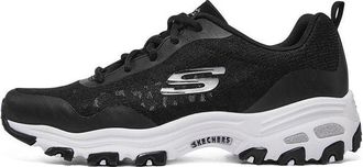 Skechers (WMNS) Skechers DLites 1.0 low Dad Shoes GS Black/White 896027-BKW