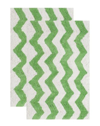 Safavieh Set Of 2 Chevron Tufted Bath Mat