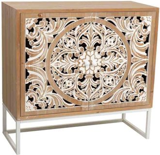 Wanderlust Deco Recibidor de madera blanco 85x35x80