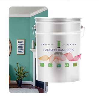 OEM Pintura Cer&aacute;mica Para Pared Lavable Verde Pastel 5l Resistente A Las Manchas