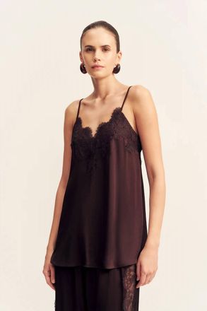 Shona Joy Simona Lace Cami In Espresso