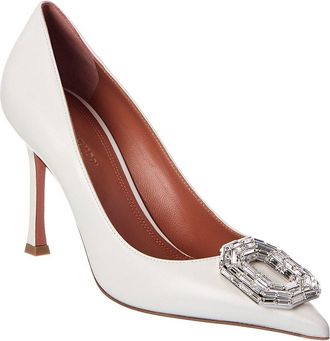 Amina Muaddi Amina Muaddi Camelia Leather Pump