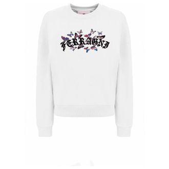 Chiara Ferragni Sweatshirts - Dames - Sweatshirts - Wit - S - Katoen - Hoodies & sweatvesten