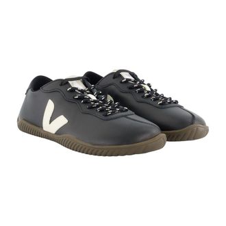 Veja Womens Jitsu Flat Black Calfskin