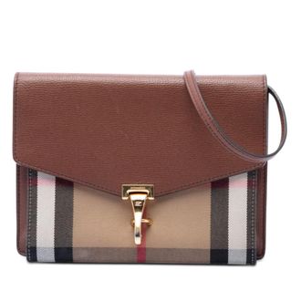 Burberry Pre-owned Burberry Small Leather and House Check Canvas Derby Macken Crossbody Ladies 0J4YN0NNDQ7QY2WE