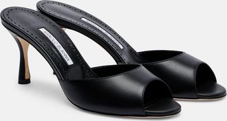 Manolo Blahnik Jada 70 leather mules
