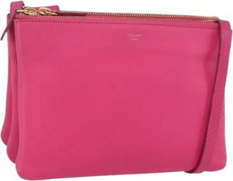 Celine Pre-owned Cross Body Bags, female, Pink, Size: ONE SIZE Pre-owned Vintage Cross Body Bag