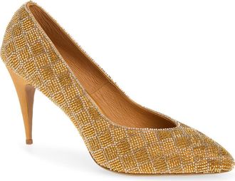 Jeffrey Campbell Wealth Pump in Gold Combo at Nordstrom, Size 9.5