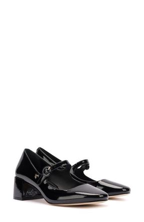 Larroude Blair Mary Jane Pump in Black at Nordstrom, Size 5.5