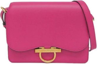 Ferragamo Tweedehands leren schoudertassen - Dames - Vintage Schoudertas - Roze - ONE Size - Leer - Vintage