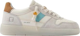D.A.T.E. Court 2.0 Vintage - Dames - Sneakers - Wit - 37 EU - Katoen - Schoenen