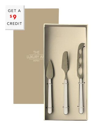 Mepra 3Pc Fantasia Cheese Knives With $9 Credit