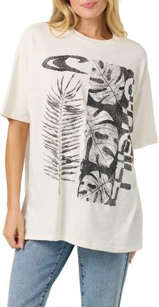 O'Neill Monsterra Oversized Graphic T-Shirt in Tofu at Nordstrom, Size Xx-Large