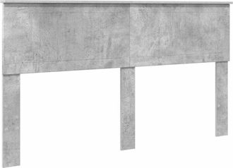 vidaXL Headboard with Headboard Concrete Grey 160 cm Engineered wood vidaXL