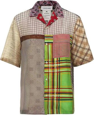 Marine Serre Regenerated Silk Scarves Bowling Shirt