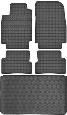 OEM Juego De Alfombrillas De Goma Para Coche Y Maletero Para Renault Captur I Crossover (2013-2019)