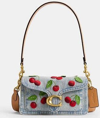 Coach Tabby Shoulder Bag 20 With Cherry Embroidery