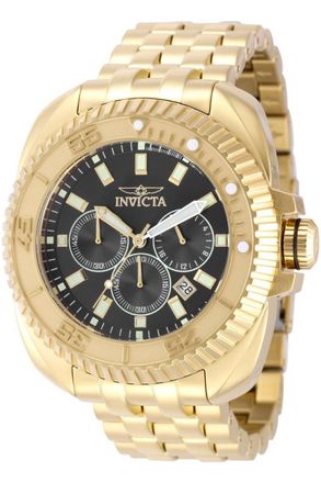 Invicta Coalition Forces 49787 Heren Horloge - Quartz Uurwerk - Roestvrij Staal met zwarte Wijzerplaat - 50mm