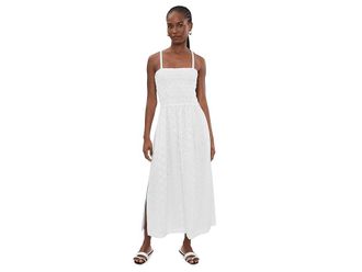 Splendid Kenzie Geo Eyelet Dress Womens Dress White : XL (Womens 14-16), Cotton
