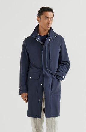 Brunello Cucinelli Unlined parka in Navy Blue at Nordstrom, Size 46 It