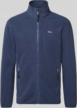 Superdry Fleecejacke mit Stehkragen in Marine, Größe XXL