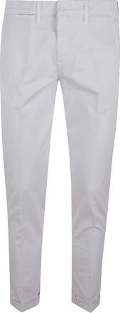 Fay Heren, Broeken, Grijs, Maat: W35 Katoen