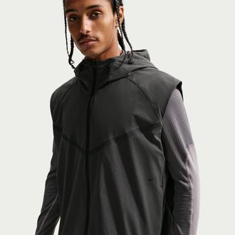 Nike Mens Tech Dri-FIT Woven Windrunner Vest in Grey | HV0982-060