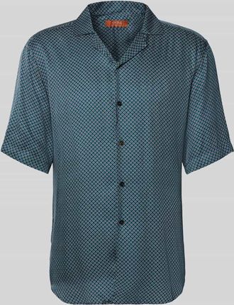 Cruna Regular Fit Freizeithemd aus Viskose in Ocean, Gr&ouml;&szlig;e 48