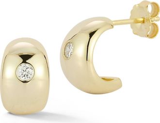 Glaze Jewelry Cubic Zirconia Small Hoop Earrings in Gold at Nordstrom Rack