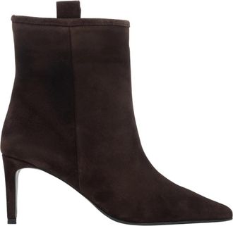 Estro & Luminara Stiletto Enkellaarsjes - Dames - Laarzen met Hak - Bruin - 39 EU - Schoenen
