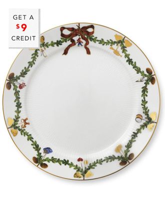 ROYAL COPENHAGEN Star Fluted Christmas Dinner Plate