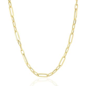 Jules & Gents Kette paperclip Gold Ankerkette Statement - 925 Sterlingsilber gelbvergoldet