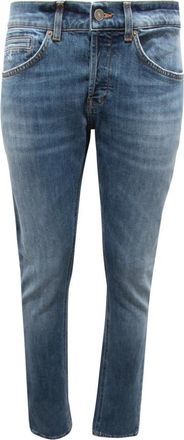 Dondup George Skinny Fit Jeans - Heren - Slim Fit Jeans - Blauw - W38 - Katoen - Jeans