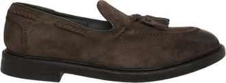 Green George Klassieke Marrone Su&egrave;de Loafers - Heren - Loafers - Bruin - 44 EU - Su&egrave;de - Schoenen