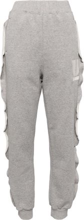 Undercover Frayed-detailing pants - women - Cotton - 2 - Grey