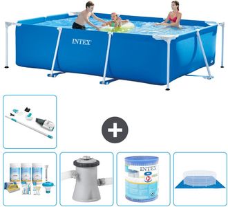 Intex Piscina Con Estructura Rectangular - 300x200x75 Cm - 7-piezas S30215