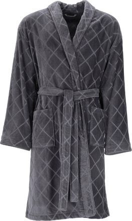 Vossen Herrenbademantel »Barron, ideal für Sauna & Spa, Hotelbademantel, Morgenmantel« 1 Stk. tlg., mit Schalkragen, Rautendesign