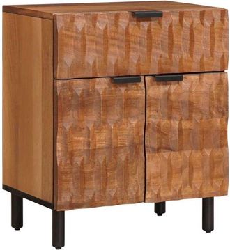 vidaXL Armario De Noche Marr&oacute;n 50 X 33 X 60 Cm Madera De Mango Maciza Vidaxl