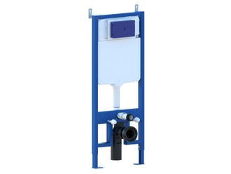 Nala Estructura Tecnol&oacute;gica Con Caja Empotrada Para Wc Inodoro Suspendido Completa Con Placa De Mando En Acero Inoxidable Doble Bot&oacute;n - Nala