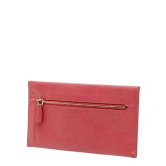 Prada Pre-owned Clutches, female, Pink, Size: ONE SIZE Pre-owned Leather Clutch
