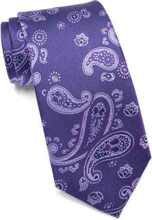 Duchamp Paisley Jacquard Silk Tie in Purple at Nordstrom Rack